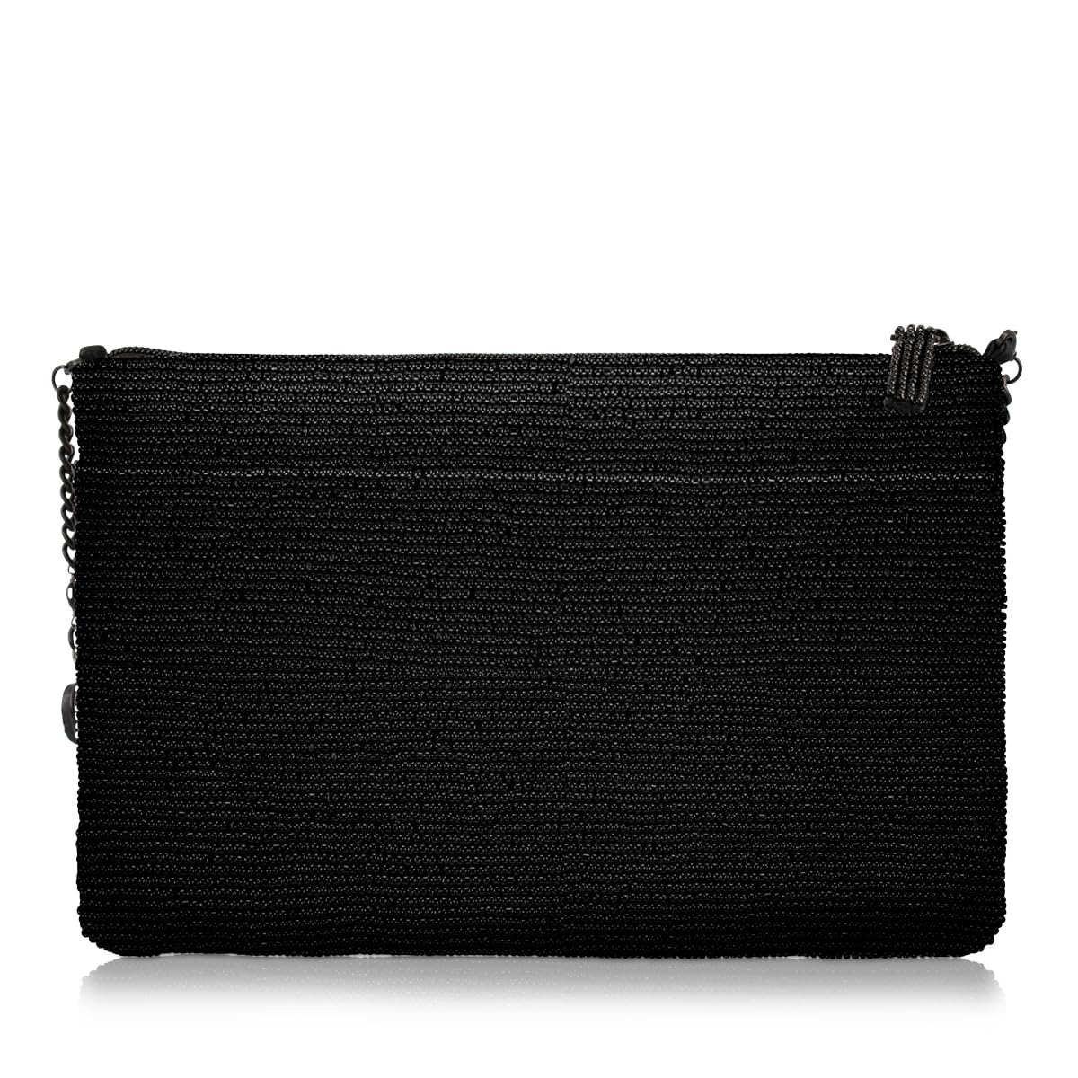 Mary Frances Primal Balance crossbody bag, zebra design, black & white