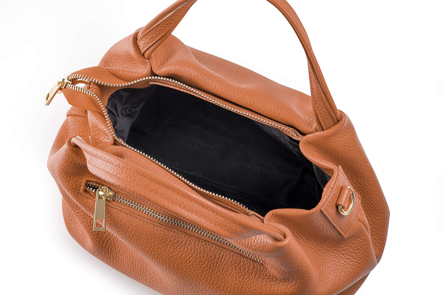 Baroncelli Italian leather purse, soft leather, medium crossbody bag